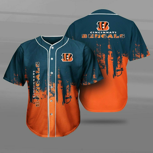 Cincinnati Bengals NFL 3D Digital Printed Fashion Baseball Legend Jersey