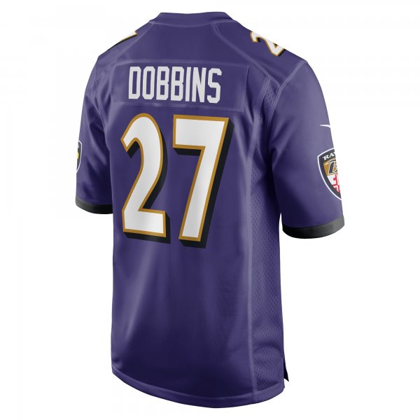 Men's Baltimore Ravens J.K. Dobbins Nike Purple Game Jersey