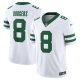 Men's New York Jets #8 Aaron Rodgers Nike White Legacy Vapor F.U.S.E. Limited Jersey