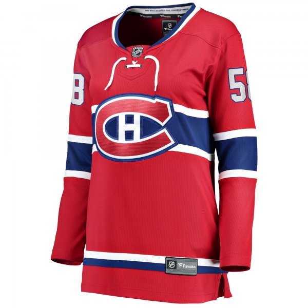 Women's Montreal Canadiens David Savard Fanatics Red Home Breakaway Player Jersey