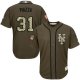 New York Mets #31 Mike Piazza Green Salute to Service Stitched MLB Jersey