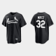 Men's St. Louis Cardinals #32 Steven Matz Black White Official MLB Jersey