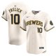 Men's Milwaukee Brewers Sal Frelick Nike Cream Home Limited Player Jersey