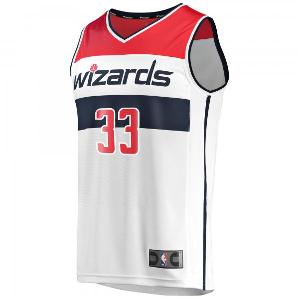 Men's Washington Wizards Kyle Kuzma Fanatics White Fast Break Replica Jersey - Association Edition