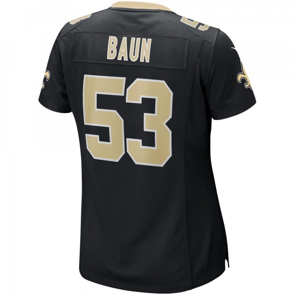 Women's New Orleans Saints Zack Baun Nike Black Game Jersey