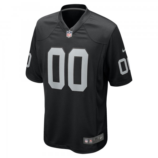 Youth Nike Las Vegas Raiders Black Custom Game Jersey