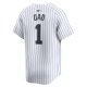 Men's New York Yankees Nike White #1 Dad Home Limited Jersey