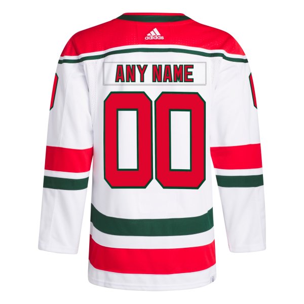 Men's New Jersey Devils adidas White 2022/23 Heritage Primegreen Pro Custom Jersey