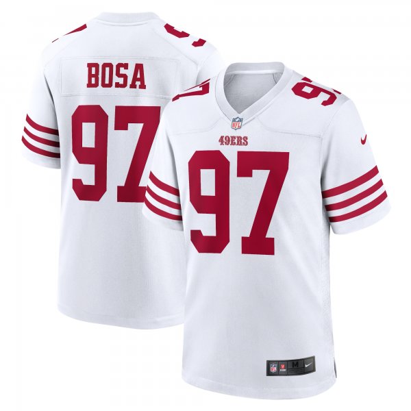 Men's San Francisco 49ers Nick Bosa Nike White Player Game Jersey