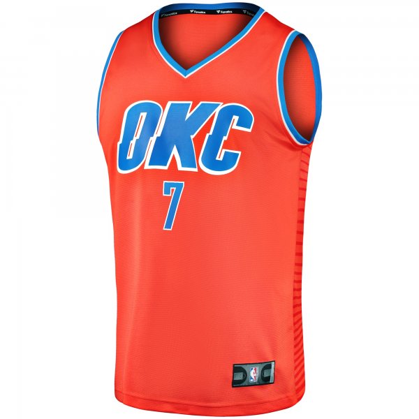 Men's Oklahoma City Thunder Chet Holmgren Fanatics Orange Fast Break Replica Player Jersey - Statement Edition