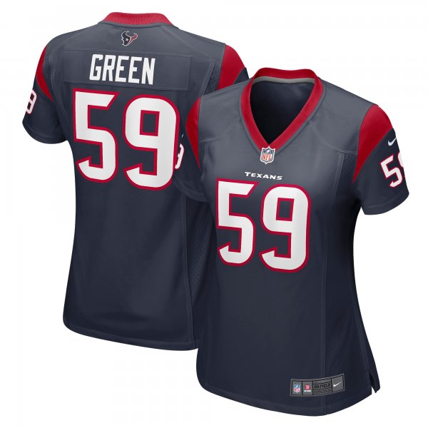 Women's Houston Texans Kenyon Green Nike Navy Game Player Jersey