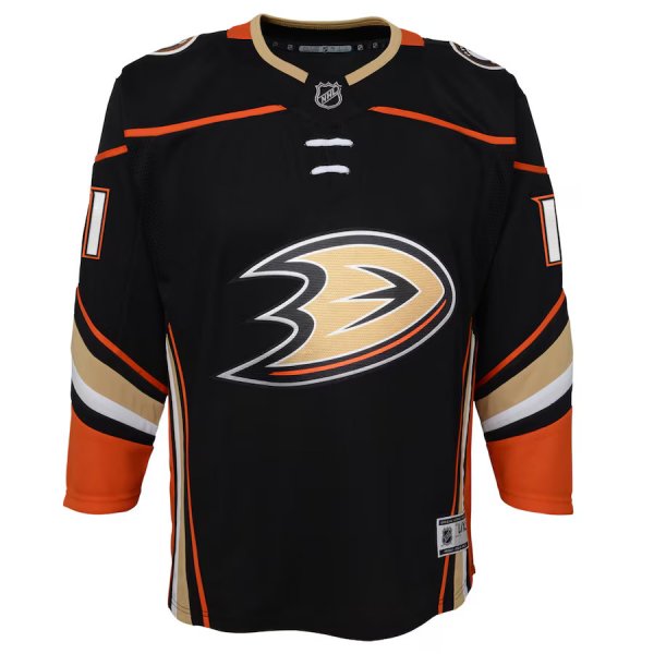 Youth Anaheim Ducks Trevor Zegras Black Home PremierÃ¨ÂÂ½Player Jersey