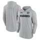 Men's Nike Gray Las Vegas Raiders  2024 Salute to Service Lightweight Performance Long Sleeve Hoodie T-Shirt