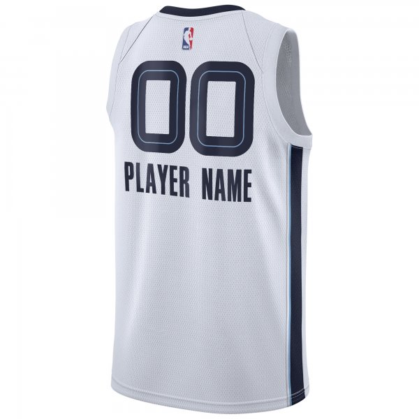 Men's Memphis Grizzlies Nike White 2020/21 Swingman Custom Jersey - Association Edition