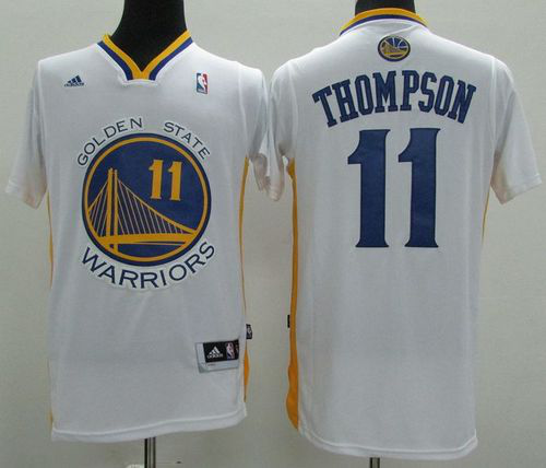 Men's Revolution 30 Golden State Warriors #11 Klay Thompson White Alternate Stitched NBA Jersey