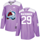 Adidas Colorado Avalanche #29 Nathan MacKinnon Purple Fights Cancer Stitched NHL Jersey