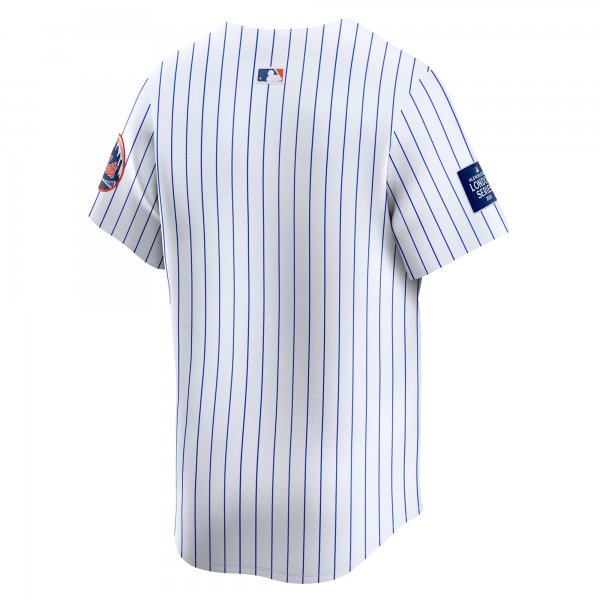 Men's New York Mets  Nike White 2024 MLB World Tour London Series Home Limited Jersey