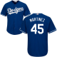 Los Angeles Dodgers #45 Pedro Martinez Men's Cool Base Royal Jersey