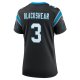 Women's Carolina Panthers Raheem Blackshear Nike Black Team Game Jersey