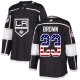 Adidas Los Angeles Kings #23 Dustin Brown Black Home USA Flag Stitched NHL Jersey