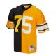 Men's Pittsburgh Steelers Joe Greene Mitchell & Ness Black/Gold 1976 Split Legacy Replica Jersey