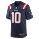 Men's New England Patriots Drake Maye Nike Navy 2024 NFL Draft First Round Pick Player Game Jersey