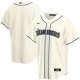 Men's Nike Seattle Mariners Blank Cream Alternate 2020 MLB Jersey