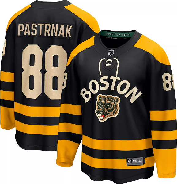 Men's Boston Bruins #88 David Pastrnak 2022-23 Winter Classic Replica NHL Jersey