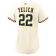 Women's Milwaukee Brewers Christian Yelich Nike Cream Home Replica Player Jersey