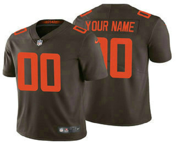 Men's Cleveland Browns Customized 2020 New Brown Vapor Untouchable NFL Stitched Limited Jersey