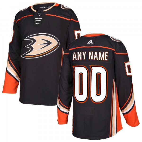 Men's Anaheim Ducks adidas Black Custom Jersey