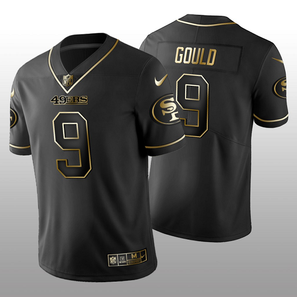 2019 Golden Edition Vapor Untouchable Limited San Francisco 49ers #9 Robbie Gould Black Men's Jersey