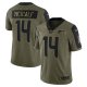 Men's Seattle Seahawks DK Metcalf Nike Olive 2021 Salute To Service Limited Player Jersey