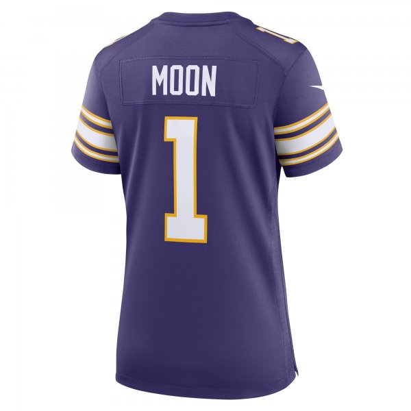 Women's Minnesota Vikings Warren Moon Nike Purple Classic Retired Player Game Jersey