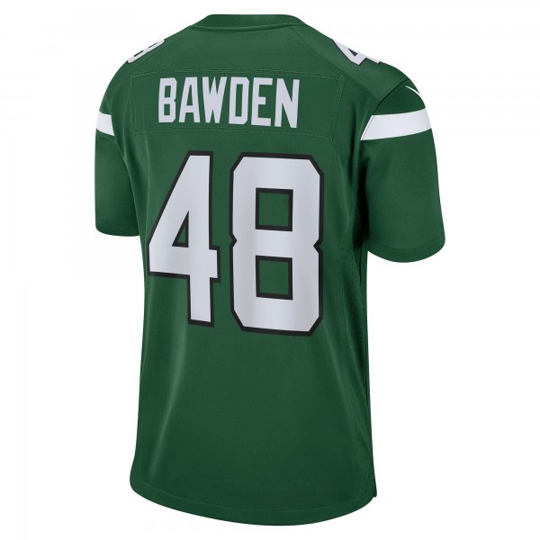 Men's New York Jets Nick Bawden Nike Gotham Green Game Player Jersey