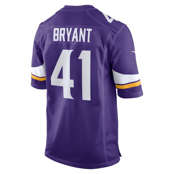 Men's Minnesota Vikings Austin Bryant Nike  Purple  Game Jersey