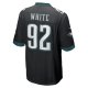 Men's Philadelphia Eagles Reggie White Nike Black Retired Player Alternate Game Jersey