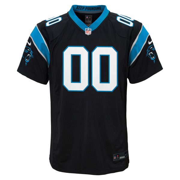 Youth Carolina Panthers  Nike Black Custom Game Jersey