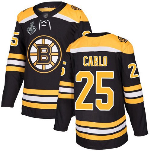 Boston Bruins #25 Brandon Carlo Black Home Stanley Cup Final Bound Stitched Adidas NHL Jersey