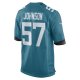 Men's Jacksonville Jaguars Caleb Johnson Nike Teal Game Player Jersey