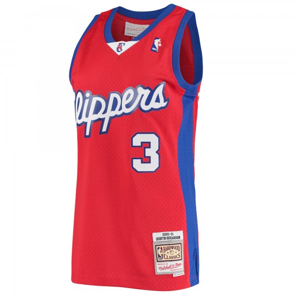 Men's LA Clippers Quentin Richardson Mitchell & Ness Red 2000/01 Hardwood Classics Swingman Jersey