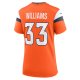 Women's Denver Broncos Javonte Williams Nike Orange Game Jersey