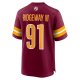 Men's Washington Commanders John Ridgeway Nike  Burgundy  Game Jersey