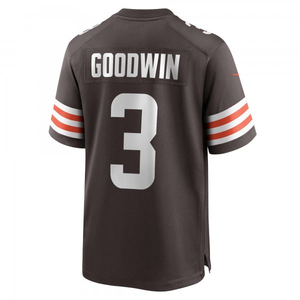 Men's Cleveland Browns Marquise Goodwin Nike Brown Game Jersey