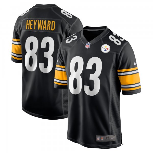 Men's Pittsburgh Steelers Connor Heyward Nike Black Game Player Jersey