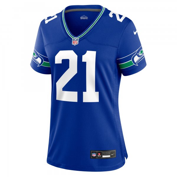 Women's Seattle Seahawks Devon Witherspoon Nike Royal Throwback Player Game Jersey