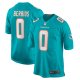 Men's Miami Dolphins Braxton Berrios Nike Aqua Game Jersey