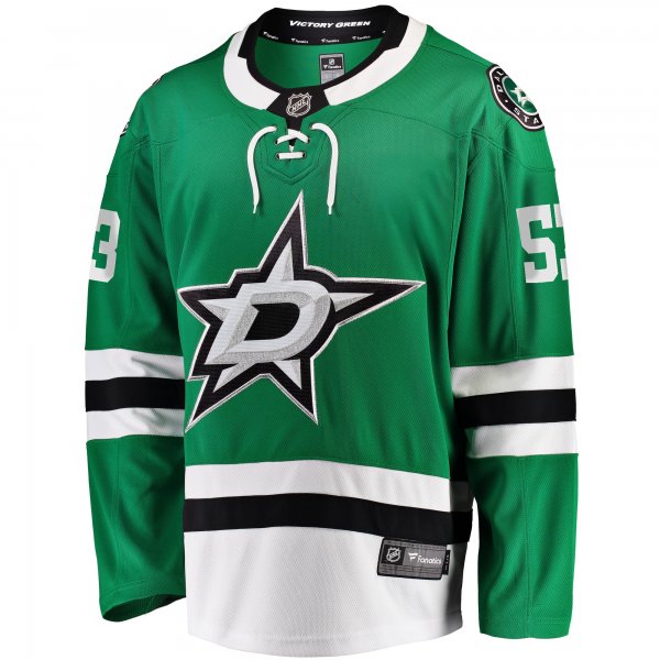 Men's Dallas Stars Wyatt Johnston Fanatics Kelly Green Home Breakaway Player Jersey