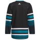 Men's San Jose Sharks adidas Black Alternate Primegreen Jersey