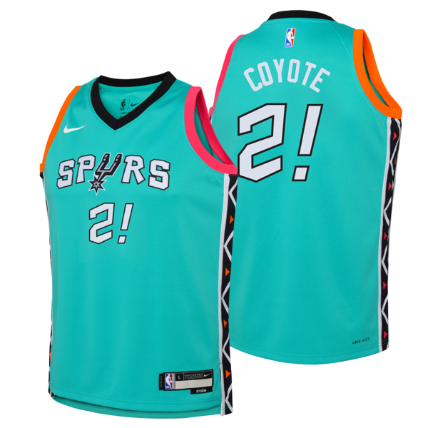 Youth San Antonio Spurs Nike 2022 City Edition Coyote Swingman Jersey